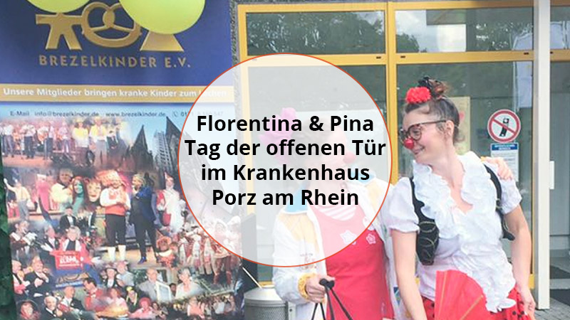 Florentina &amp; Pina beim Tag der offenen Tür im Krankenhaus Porz am Rhein.
