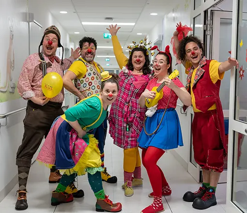 Kölner Klinik Clowns am Spielort