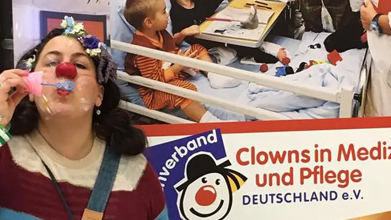 lachen verbindet - Aktionstag des Dachverbandes Clowns in Medizin & Pflege